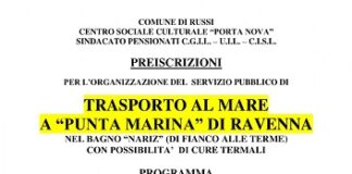 Trasporto al mare a Punta Marina di Ravenna
