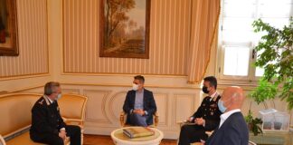 Il generale di corpo d’armata Antonio Paparella in Municipio