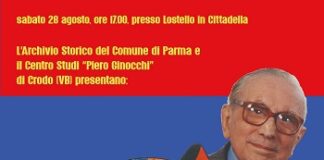 Evento Piero Ginocchi/Crodino il 28 agosto a Parma
