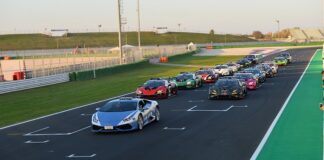 Riccione: parata di Lamborghini in Viale Ceccarini