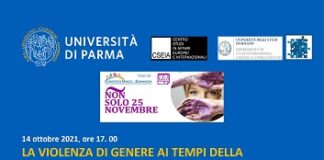 Il 14 ottobre seminario “La violenza di genere ai tempi della pandemia di COVID-19”