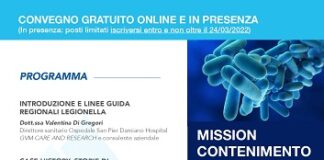 “Mission contenimento Legionella” il 5 aprile a Faenza