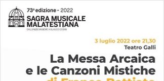 La Messa Arcaica e le Canzoni Mistiche di Franco Battiato