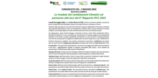 Le ricadute dei Cambiamenti Climatici sul parmense alla luce del 6° Rapporto IPCC 2022