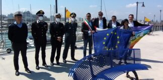 Cattolica, inaugurata la Panchina Europea in memoria di David Sassoli