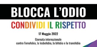 Omotransfobia, “Blocca l’odio, condividi il rispetto”