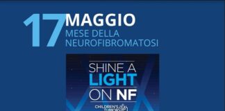 Illuminata di blu e verde la fontana di piazza della Repubblica per ricordare la Giornata Internazionale di sensibilizzazione sulle Neurofibromatosi