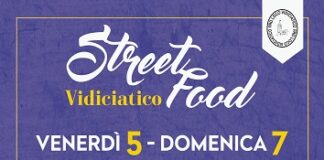 VIDICIATICO STREET FOOD dal 5 al 7 agosto