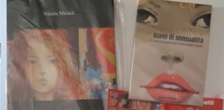 Pittore ferrarese Giuliano Trombini alla manifestazione Un’Estate Diabolika