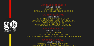 Gallery16 Bologna: eventi della settimana