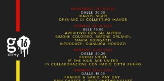 Gallery16 Bologna: Eventi della settimana