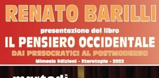 ‘Il pensiero occidentale dai presocratici al postmoderno’ spiegato da Renato Barilli
