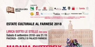 Proiezione del filmato dell’opera “Madama Butterfly” rappresentata dall’Associazione Amici della Lirica nel 2018 a Palazzo Farnese il 30 ottobre a Piacenza