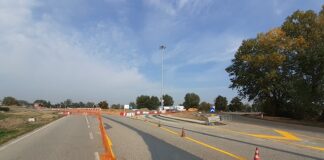 Fontevivo: interruzione del traffico sul collegamento tra Sp 11 e strada comunale in direzione Cepim