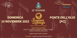 I Sapori del Borgo il 13 novembre a Ponte dell’Olio