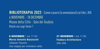 ‘Biblioterapia. Come curarsi (o ammalarsi) con i libri’ dal 6 novembre al 18 dicembre a Rimini