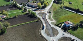 Fontevivo – Sp 11 interrotta parte della rotatoria con via Farnese