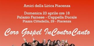 Amici della Lirica: Domenica 23 aprile concerto Gospel Pop a Piacenza
