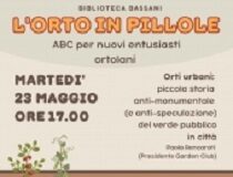 “Orti urbani”: alla Bassani si parla della storia del verde pubblico in città