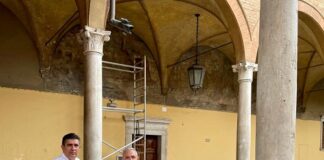 Basilica di San Mercuriale; partiti i lavori di restauro del chiostro