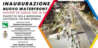 Inaugurazione nuovo Lungomare Rasi Spinelli il 20 luglio a Cattolica