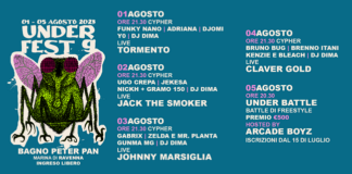 Under Fest 9 a Marina di Ravenna: il festival hip hop ospita Johnny Marsiglia, Tormento, Jack the Smoker, Claver Gold
