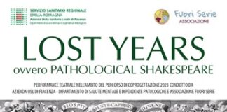 “LOST YEARS – Ovvero Pathological Shakespeare” il 27 ottobre al Teatro Filodrammatici di Piacenza