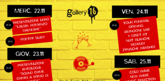 Gallery16 Bologna: eventi della settimana