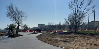 Il cantiere del Parco del Mare di Bellariva avanza, da lunedì parte la posa della pavimentazione in deck lungo il tratto 6 tra piazzale Gondar e via Siracusa