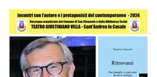 A San Clemente l’8 febbraio presentazione del romanzo “Ritrovarsi”