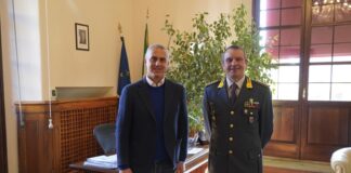 Ricevuto in residenza comunale il Colonnello Fulvio Furia, comandante del Reparto Aeronavale della Guardia di Finanza di Rimini