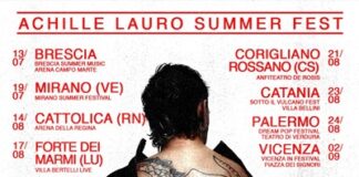 “Achille Lauro Summer Fest – A RAVE BEFORE L’ILIADE”il 14 agosto a Cattolica – Arena della Regina