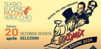 Sabato 20 aprile seconda serata di LOCOMIX al Teatro Pazzini di Verucchio