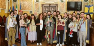 Le matricole ricevute in Municipio dall’assessora Vernizzi