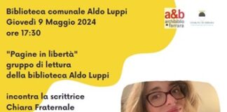 Alla Luppi la scrittrice Chiara Fraternale ospite del gruppo di lettura “Pagine in Libertà”
