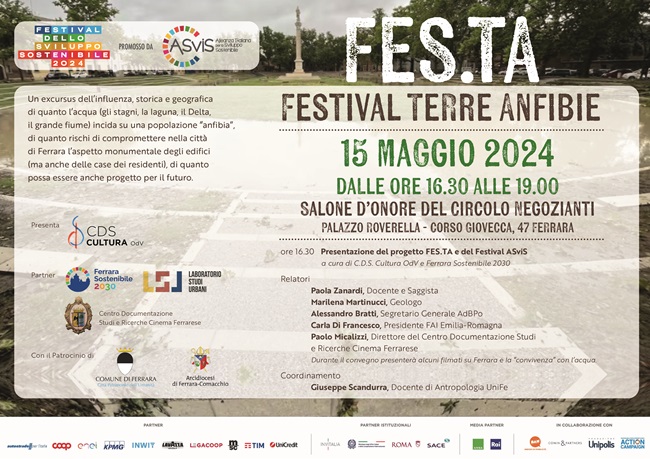 Convegno FES.TA Festival TERRE ANFIBIE il 15 maggio a Ferrara