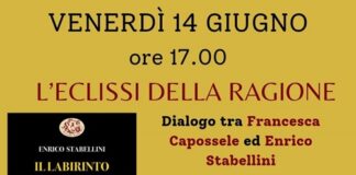 In sala Agnelli dialogo tra Francesca Capossele ed Enrico Stabellini su “L’eclissi della ragione”