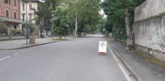 immagine scattata dal personale della Polizia locale in servizio nel pomeriggio di oggi