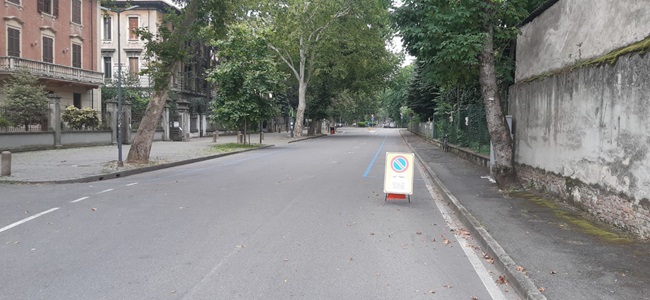 immagine scattata dal personale della Polizia locale in servizio nel pomeriggio di oggi