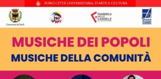 Il concerto “Musiche dei popoli: musiche della comunità” il 23 giugno a Forlì