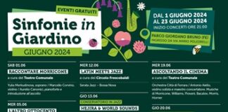 Sinfonie in Giardino: tutti gli appuntamenti dell’ultima settimana della rassegna musicale al parco Giordano Bruno