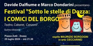 Il comico toscano Ceccarino il 25 luglio al Festival “Sotto le stelle di Dozza: I Comici del Borgo” 2024