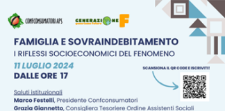 Famiglia e sovraindebitamento: incontro online l’11 luglio