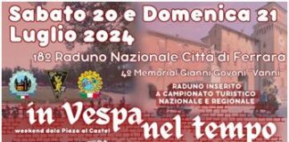 A Ferrara il “18° Vespa Raduno Nazionale” con mezzi storici da tutta l’Italia