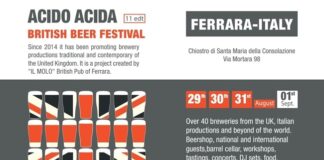 “Acido Acida”: ospiti internazionali e oltre duecento tipi di birre da tutta Europa per l’undicesima edizione del festival ferrarese