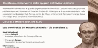 Civico Lapidario: incontro di presentazione dei restauri delle epigrafi