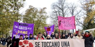 Corteo per la Giornata internazionale per l’eliminazione della violenza contro le donne