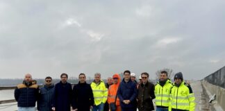 Ponte Verdi sul fiume Po tra Ragazzola e San Daniele Po – Sopralluogo al cantiere