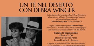 Il 15 marzo un tè nel deserto con Debra Winger al Teatro al Parco di Parma