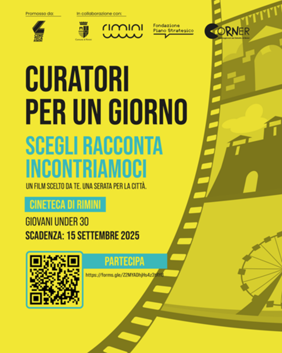 Un film scelto da te, una serata per la città: nasce il progetto “Curatori  per un giorno”